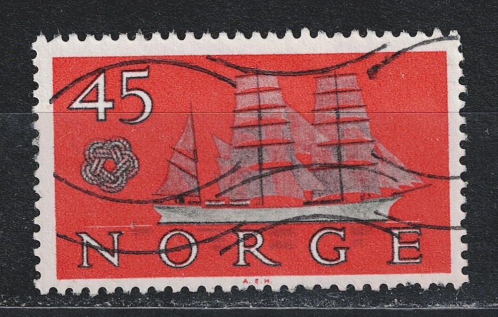Norway Saile Ship stamp 1968 A-1