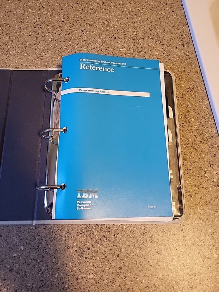 IBM Disc Operating System Version 3.10 Reference 6138519 DOS plus Floppy disks