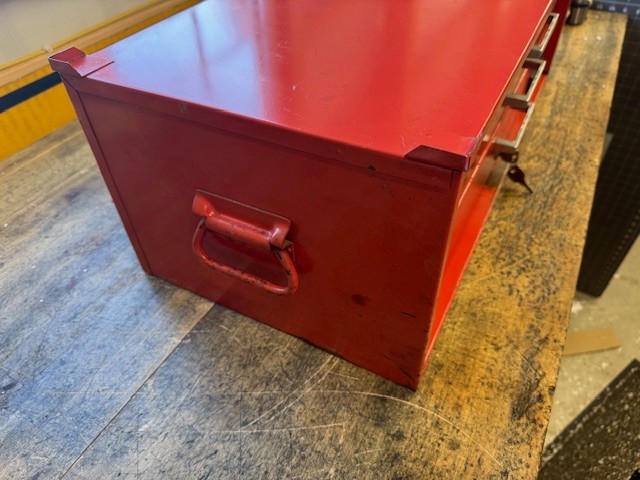 Vintage ATD Tools 3 Drawer Intermediate Middle Tool Box Toolbox With Keys