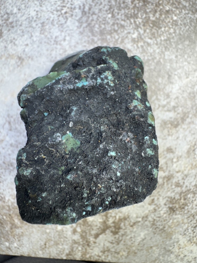 Hubei turquoise stabilized great multi color polychrome solid spiderweb nugget