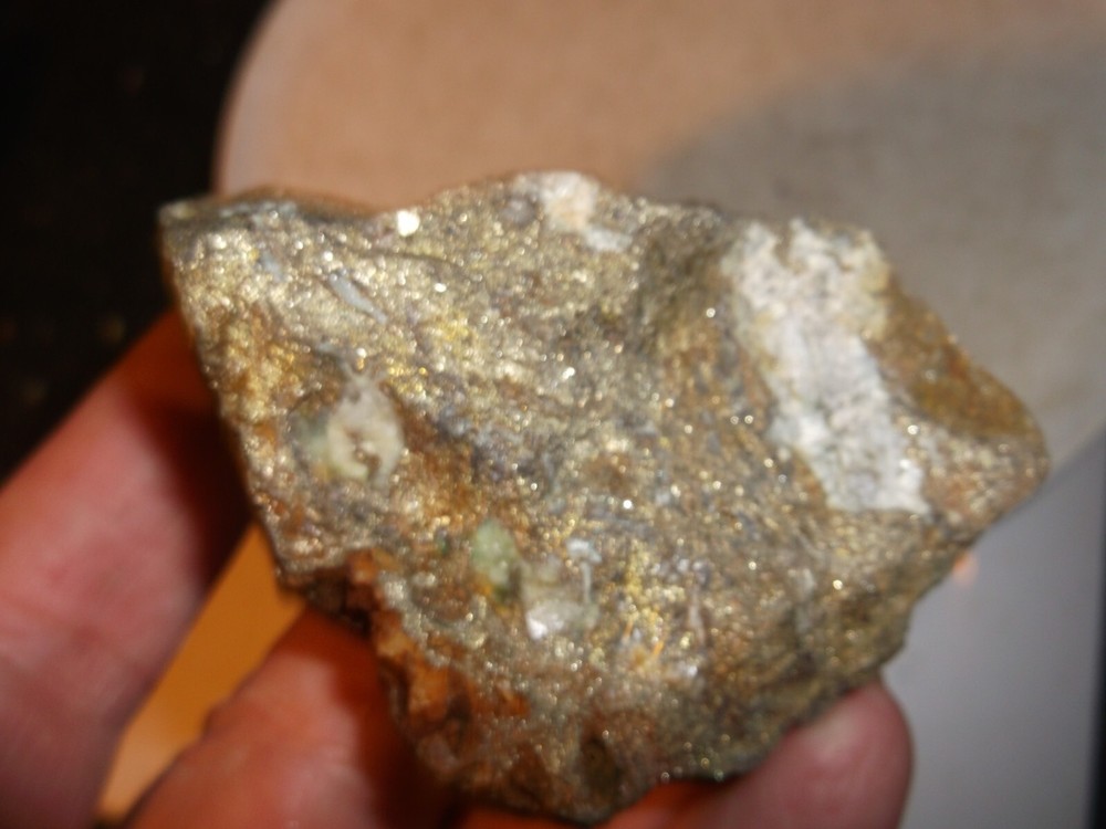 gold silver copper ore, 146 grams samples ,ore high grade .