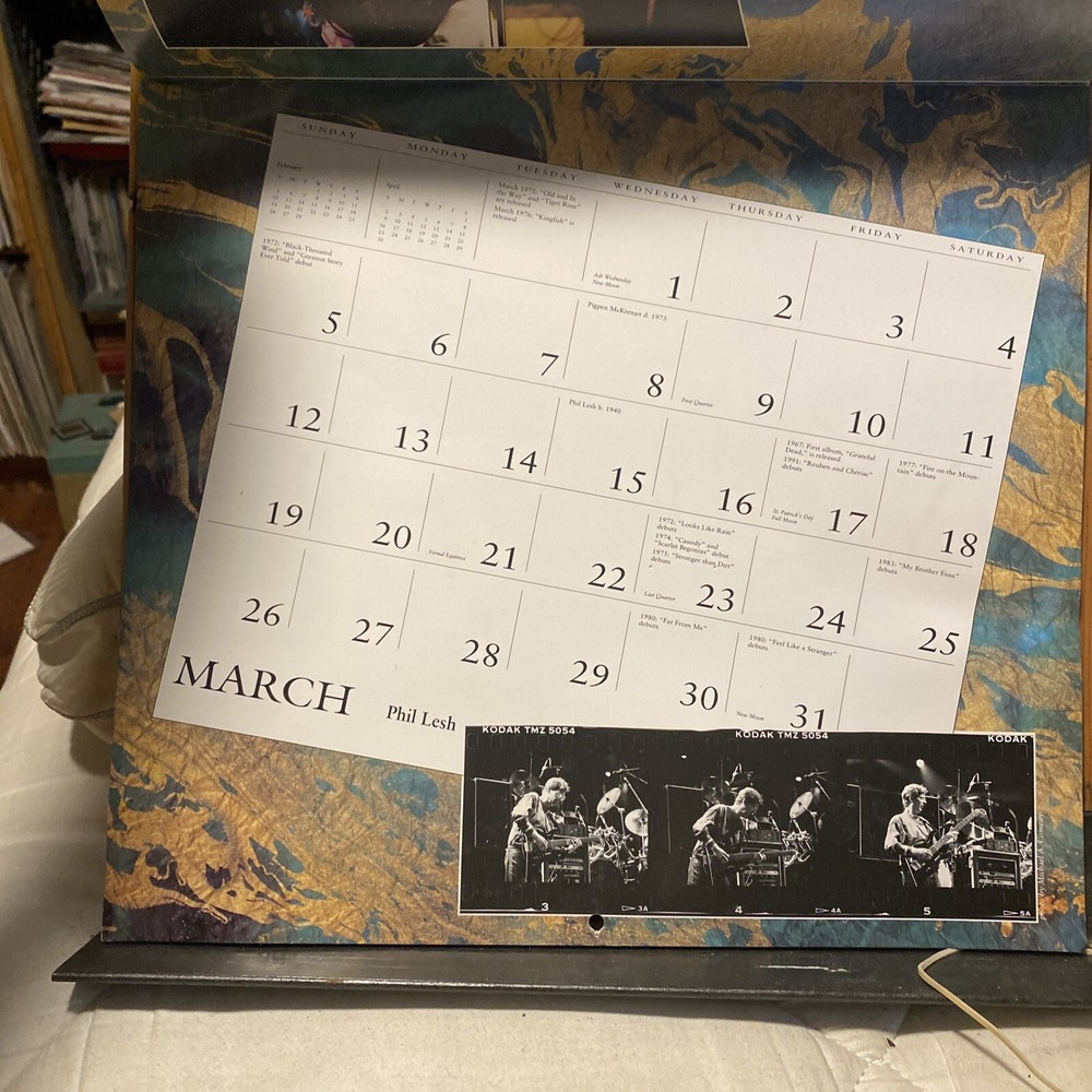 Vintage Grateful Dead Calendar 1995