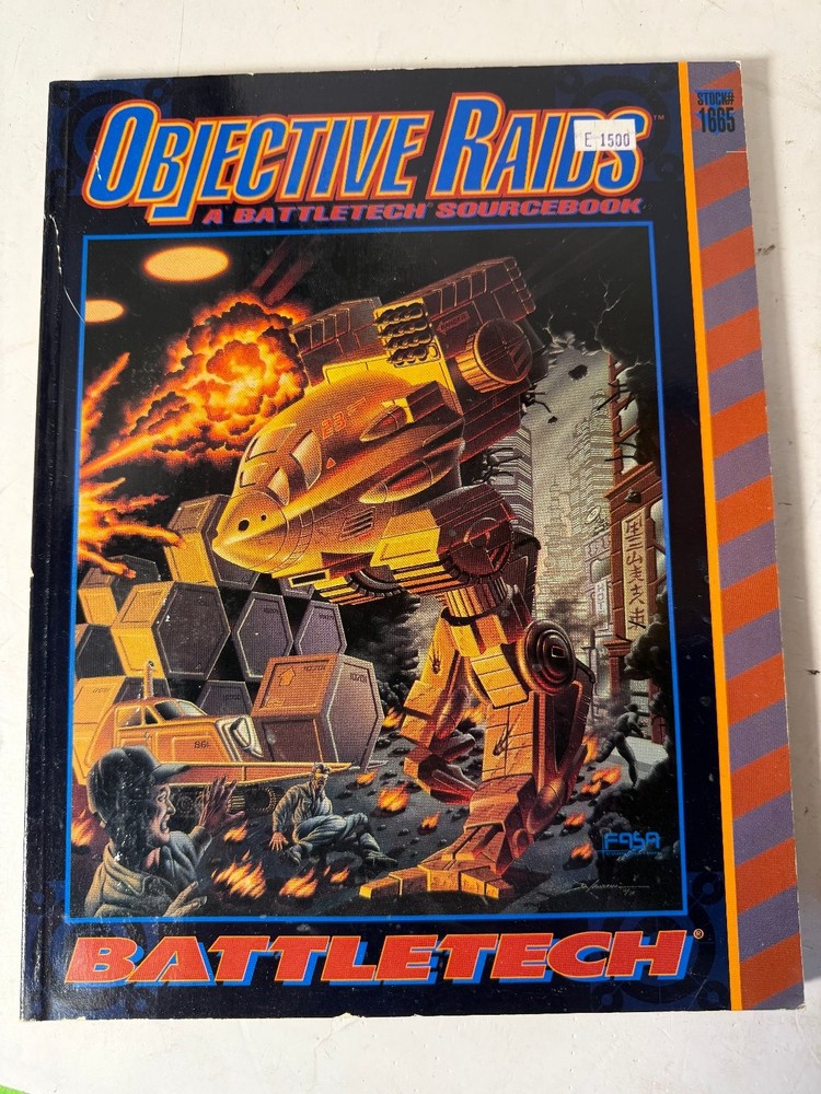 Objective Raids Battletech Sourcebook 1992 Softcover Guide