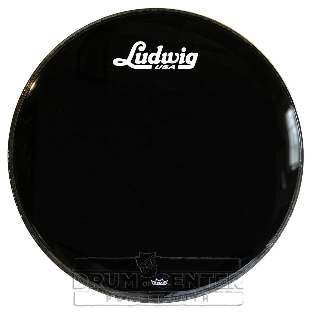 Ludwig Ebony Bass Drum Resonant Head 26" w/Script Logo