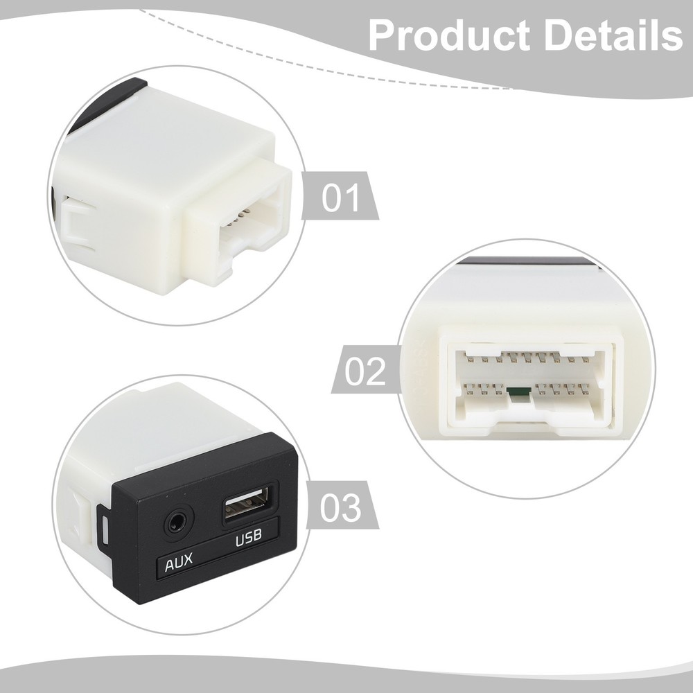 For Kia Auxillary Audio Adapter Compatible with Various Models Year 14 15