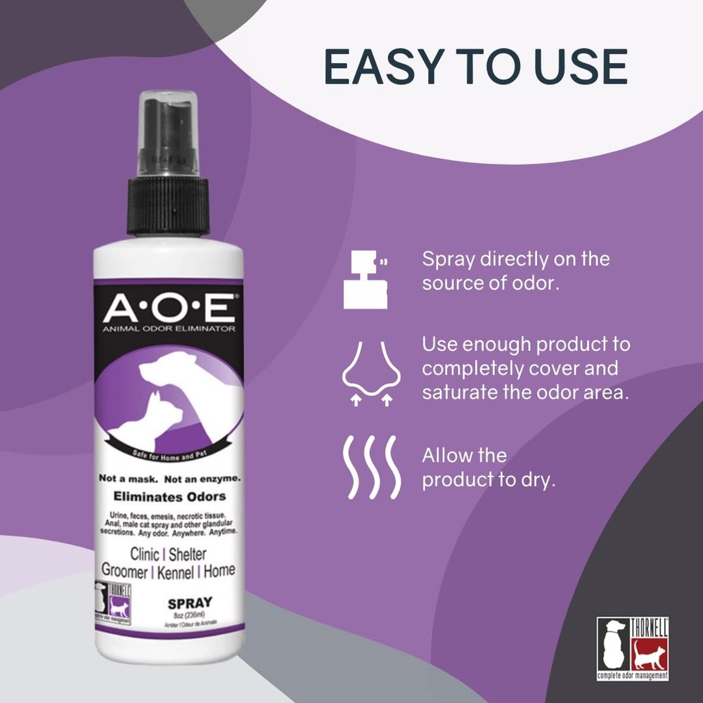 Odorcide Animal Odor Eliminator Spray – 8-oz bottle,