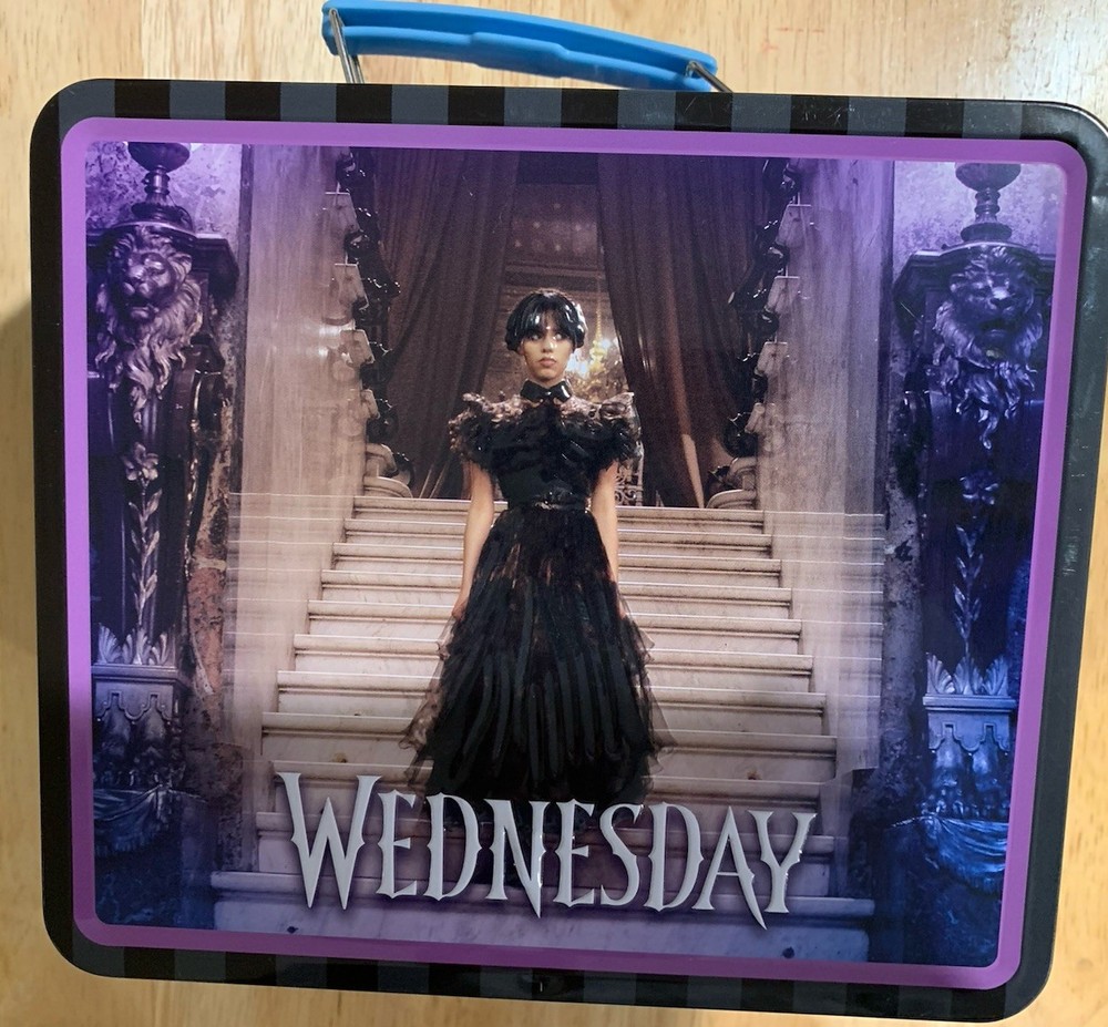 Wednesday Addams Lunch Container w/ Drink Container NEW