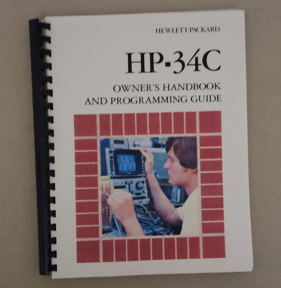 Manual for Hewlett Packard HP 34C Calculator