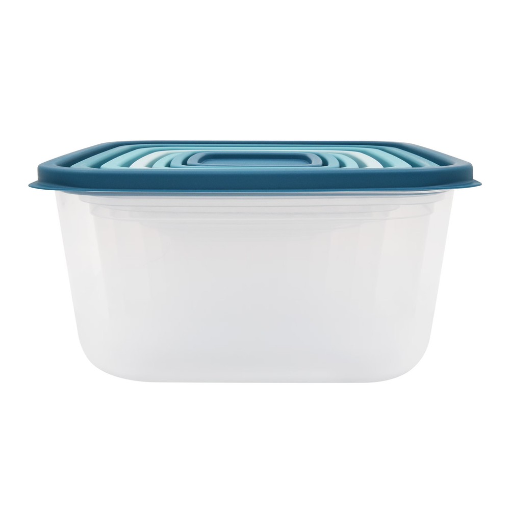 plastic rainbow food storage set multi color 14 count