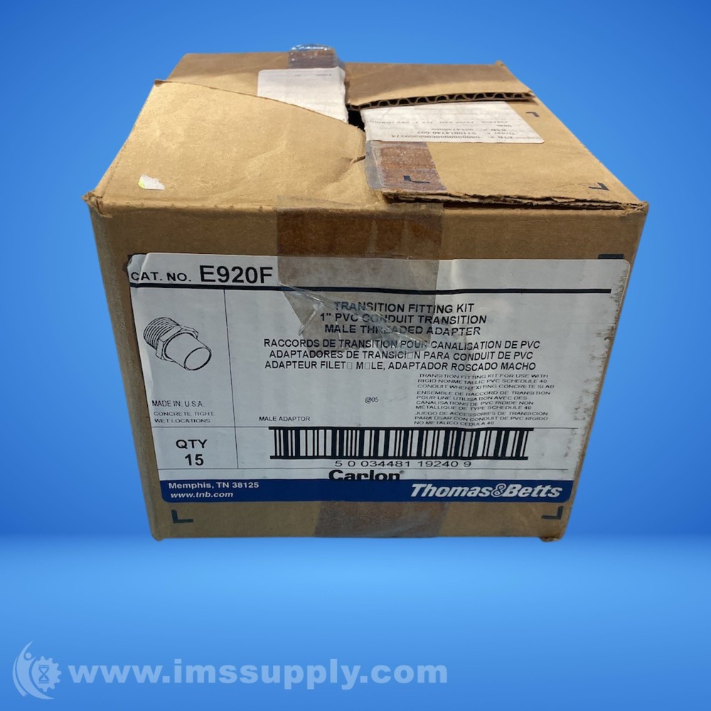 Carlon E920F PVC Male Threaded Adapter 0565
