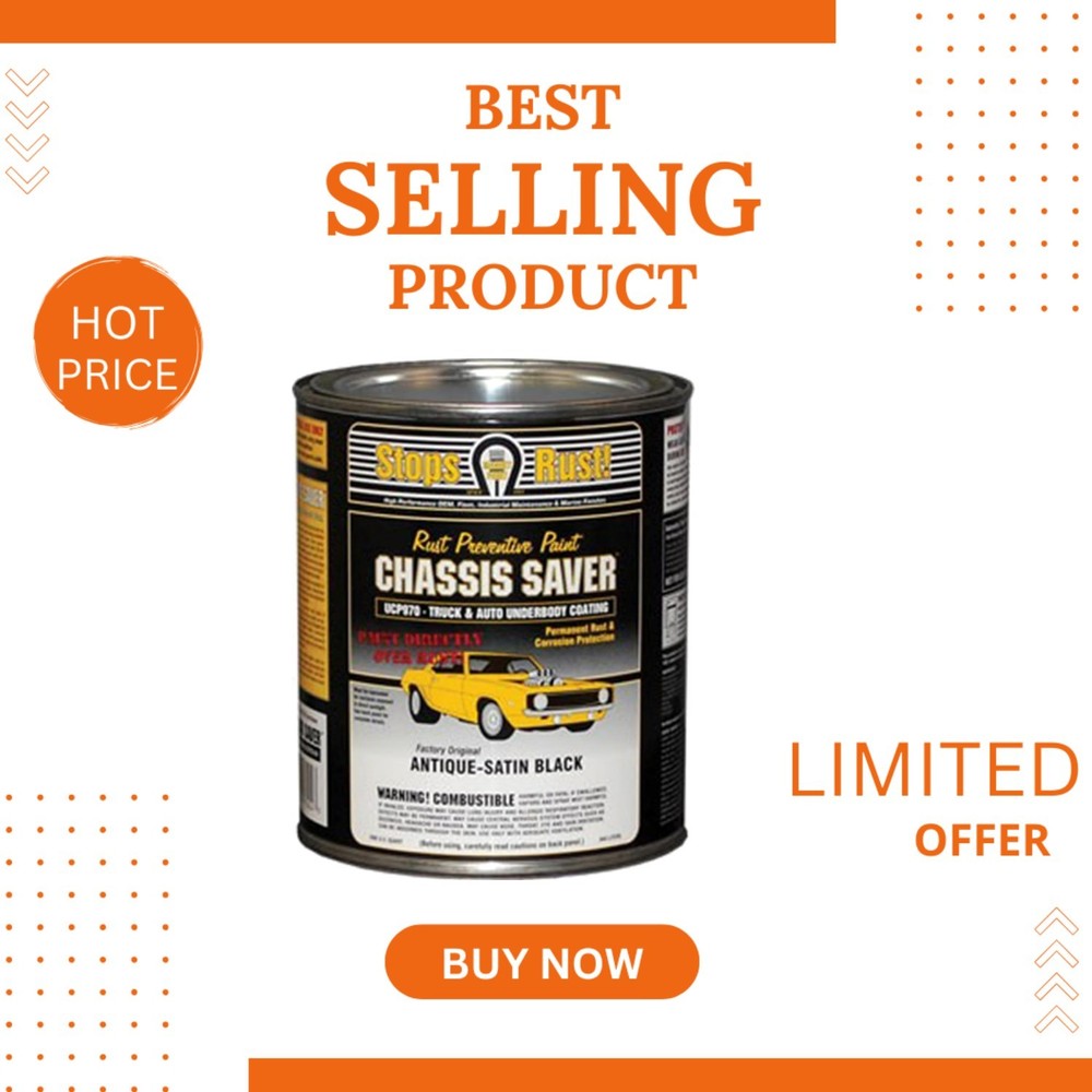 Antique Satin Black Chassis Saver - 1 Quart Rust Stopping Underbody Solution