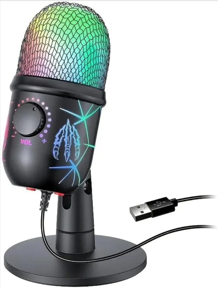 MRSDY Gaming Microphone USB Computer Microphone for PC Mac PS4/5 Condenser