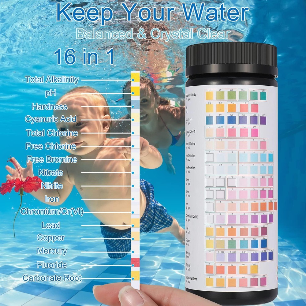 Water Quality Test Kits 16 In 1 Drink Water Test Strips Lead Testing Kit