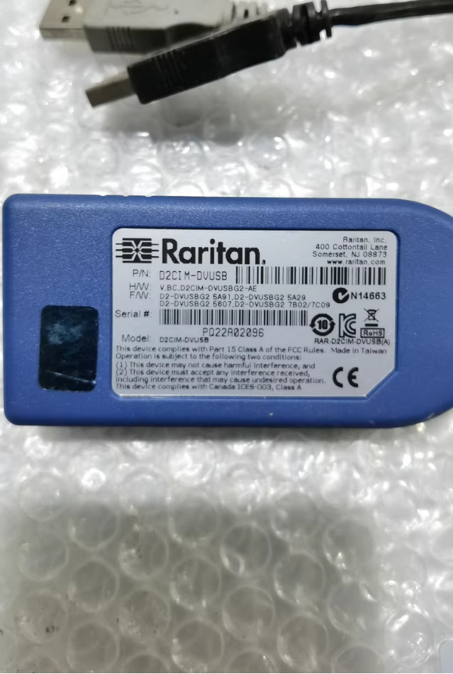 Used Raritan Dominion KX II Computer Interface Module KVM extender D2CIM-DVUSB