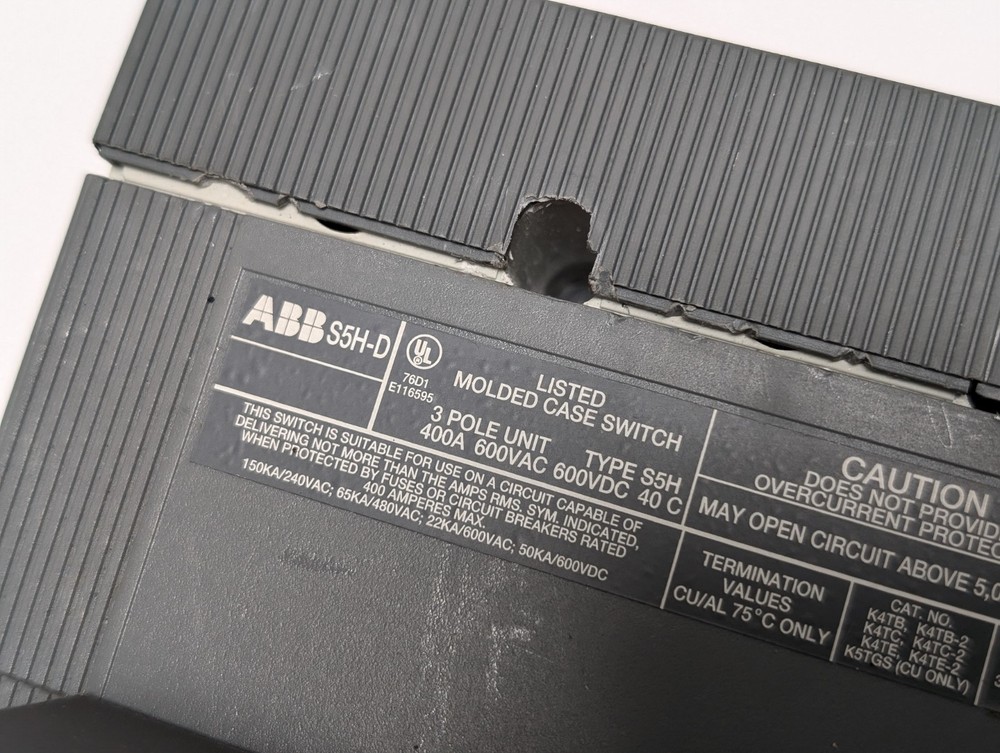 ABB SACES5 S5H-D Model Case Switch (USED).