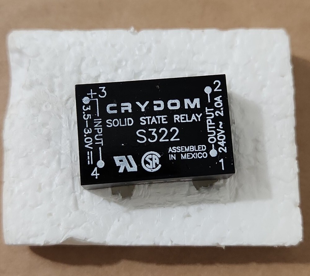 *NEW SURPLUS* Crydom S322 Solid State Relay Input: 3.5-3V Out: 240V + Warranty!