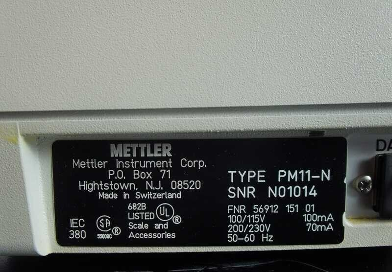 Mettler PM11-N Precision Benchtop Scale