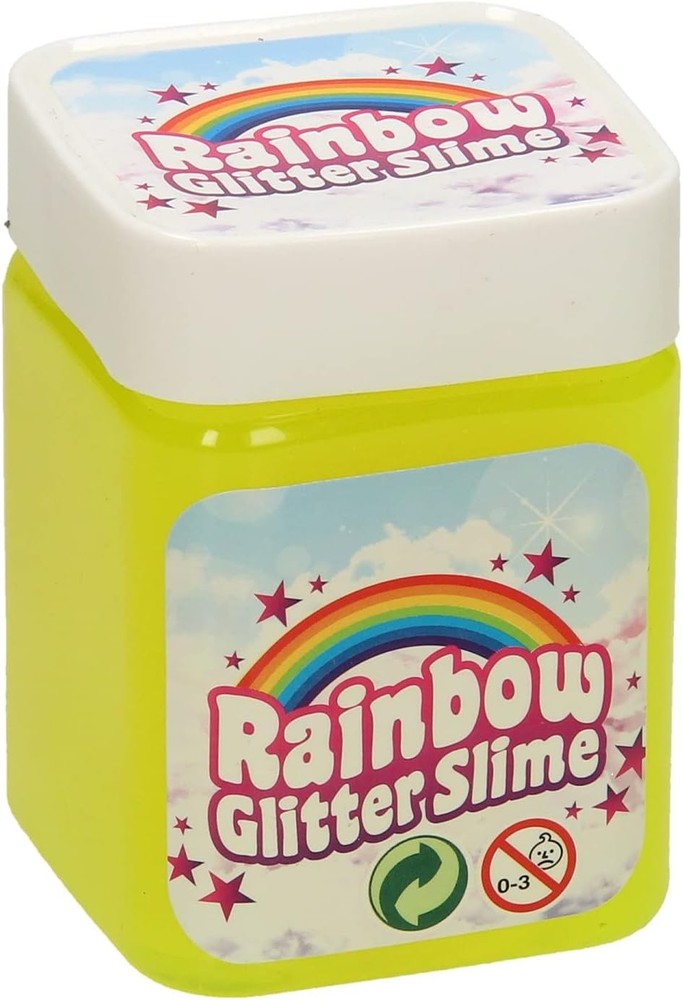 Regenboog Glitter Slijm