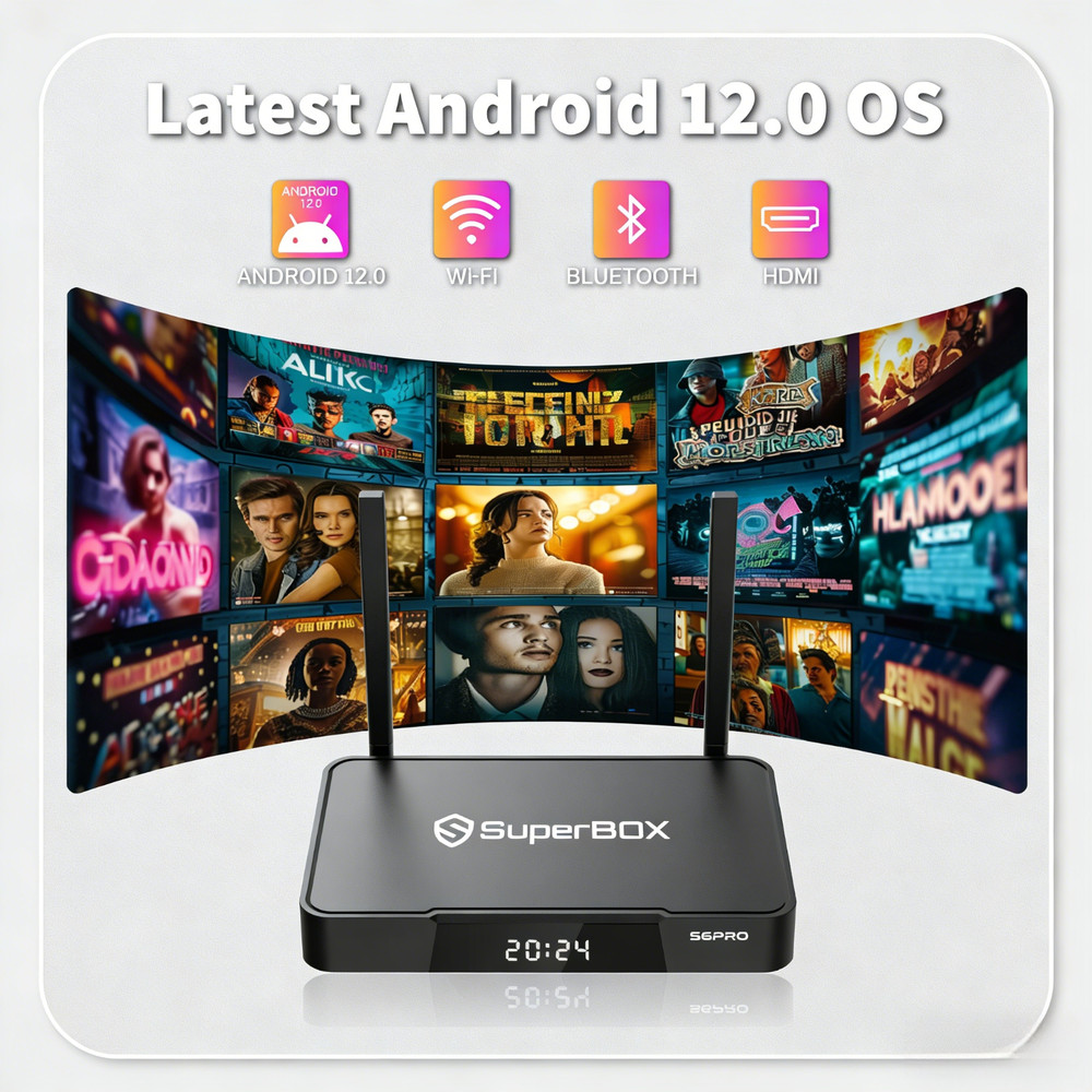 Original SuperBox S6 Pro | 24/7 Support | Same Day Shipping Extra Accessory Free