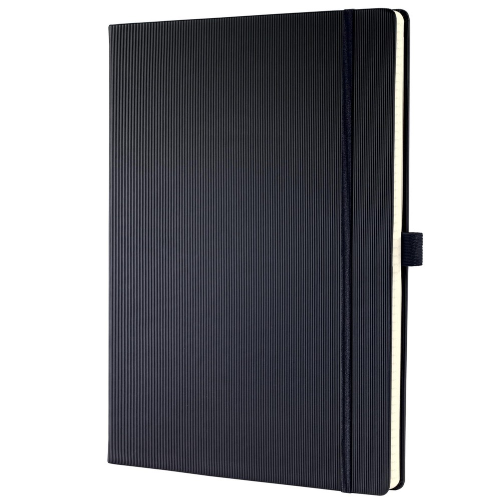 SIGEL CO112 Premium Notebook lined, A4, hardcover, Black - Conceptum