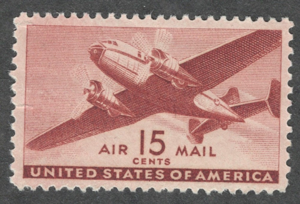 US. C28. 15c. Transport Plane, MNH. 1941.