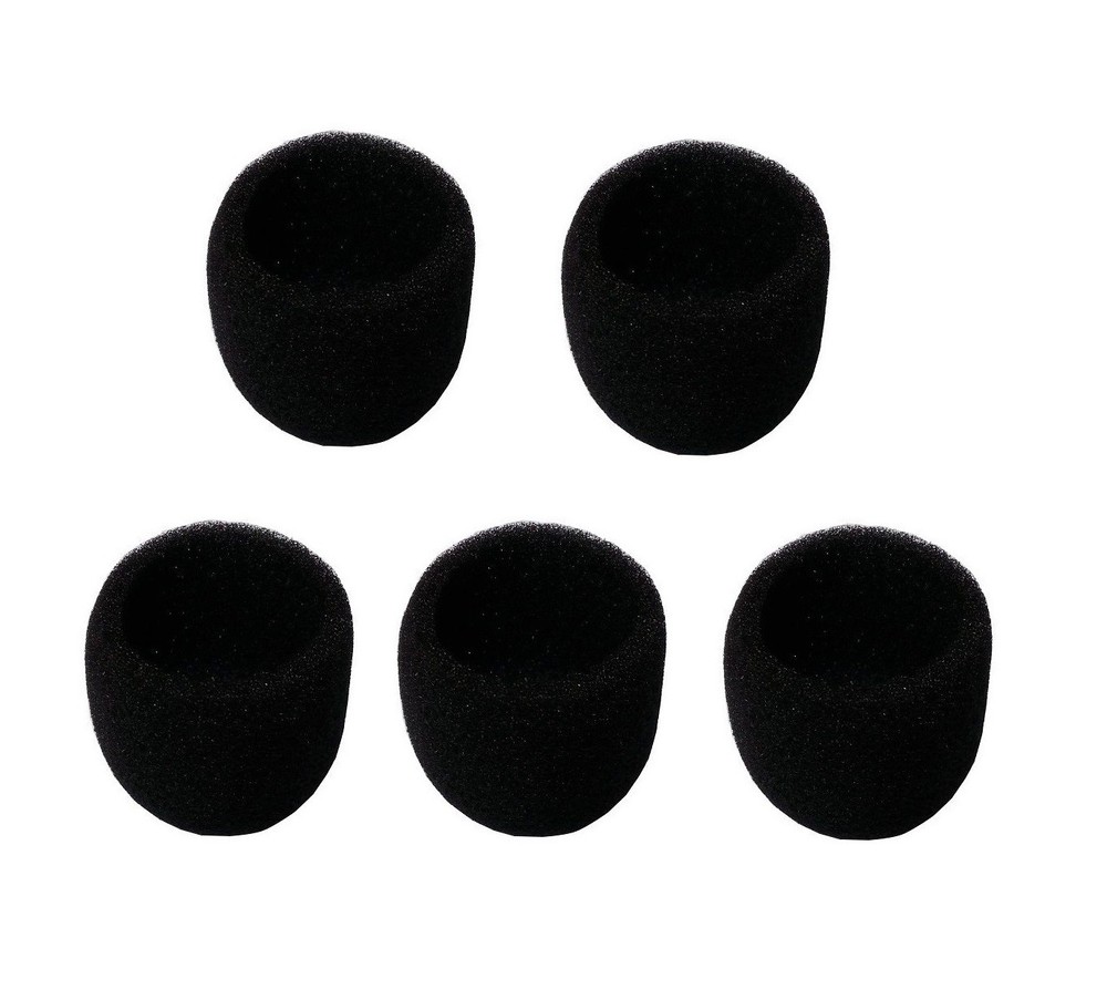 5 Pack Black Microphone Inner Windscreens Windsock for shure sm58 beta58 Mike