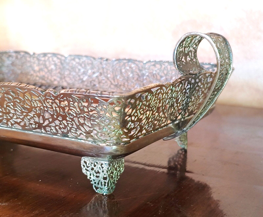 800 silver, tray, centrepiece, Made in Italy