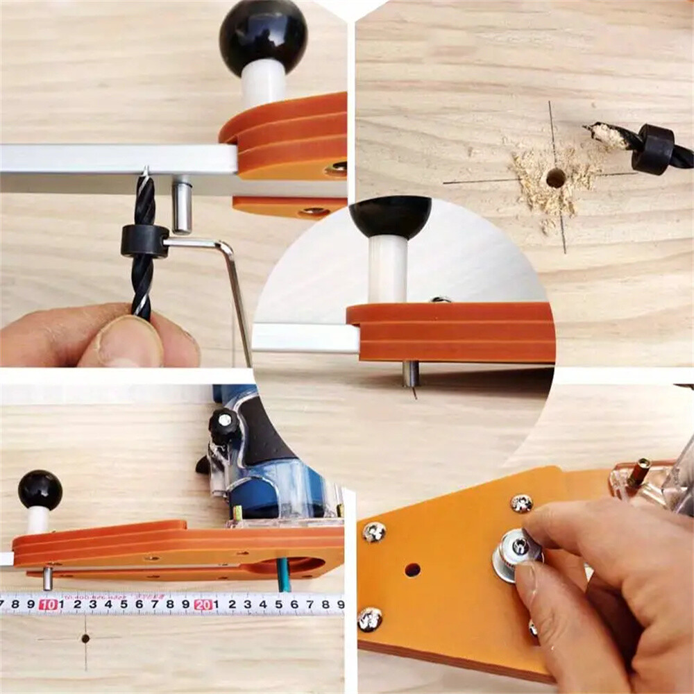 Milling Circle Guide Board Kit Woodworking Craftsmanship Tool for Trimmer Router