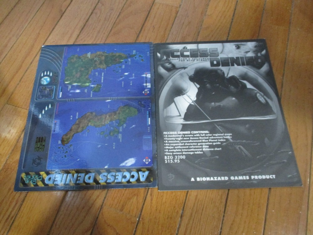 Blue Planet RPG Access Denied Gamemaster Screen