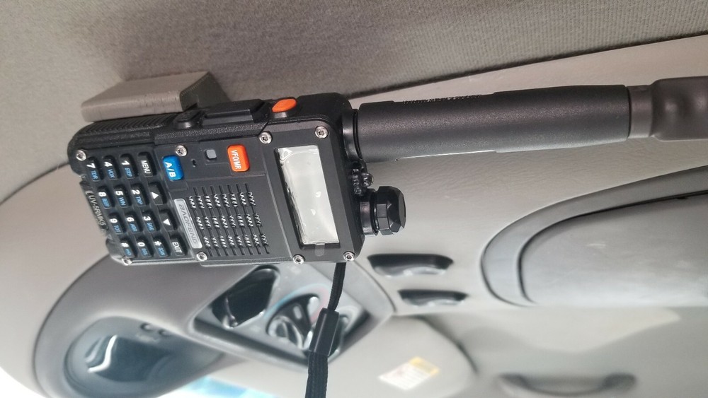 Baofeng UV5R Truck Overhead Console Mounting Bracket No Drilling Needed!!!