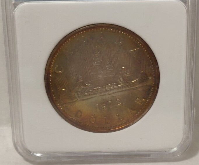 1972 CANADA SILVER DOLLAR GOLDEN TONED
