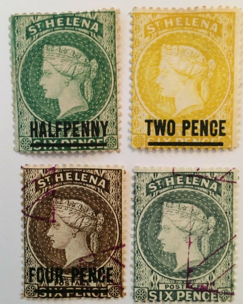 St Helena. 12 stamps from 1864