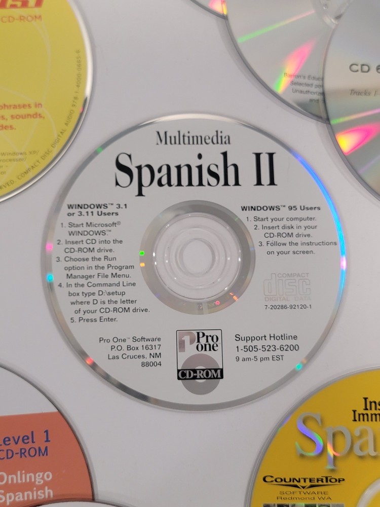 35 Spanish Loose Language PC CD-ROMs & Audio CDs - Living Language Learning