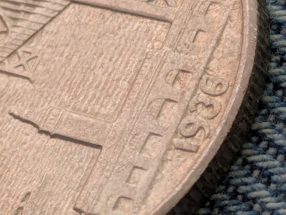 1936-S Bay Bridge Commemorative Half Dollar Uncirculated Scratch