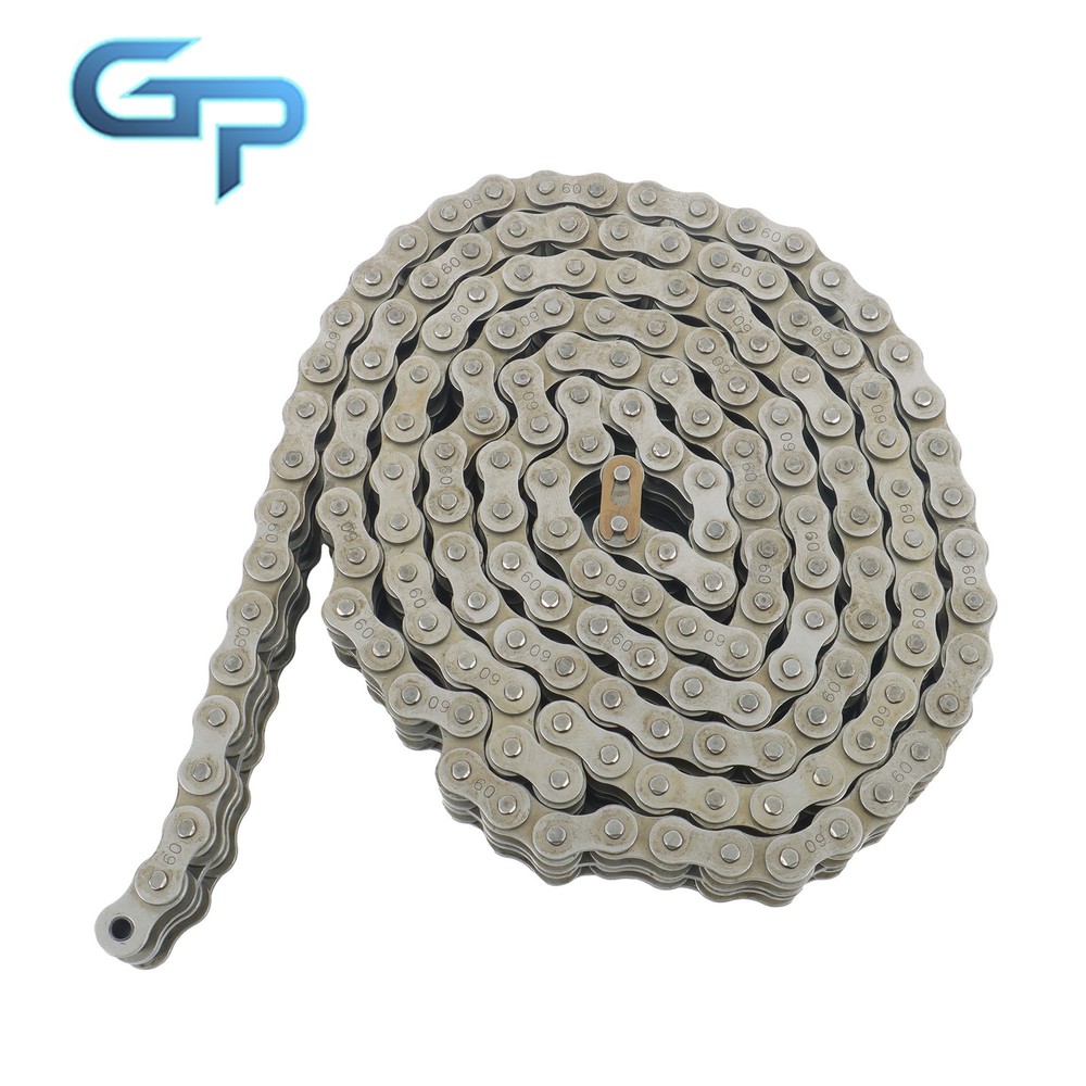 #60-2 Double Strand Duplex Roller Chain 10 Ft with 2 Connect Links