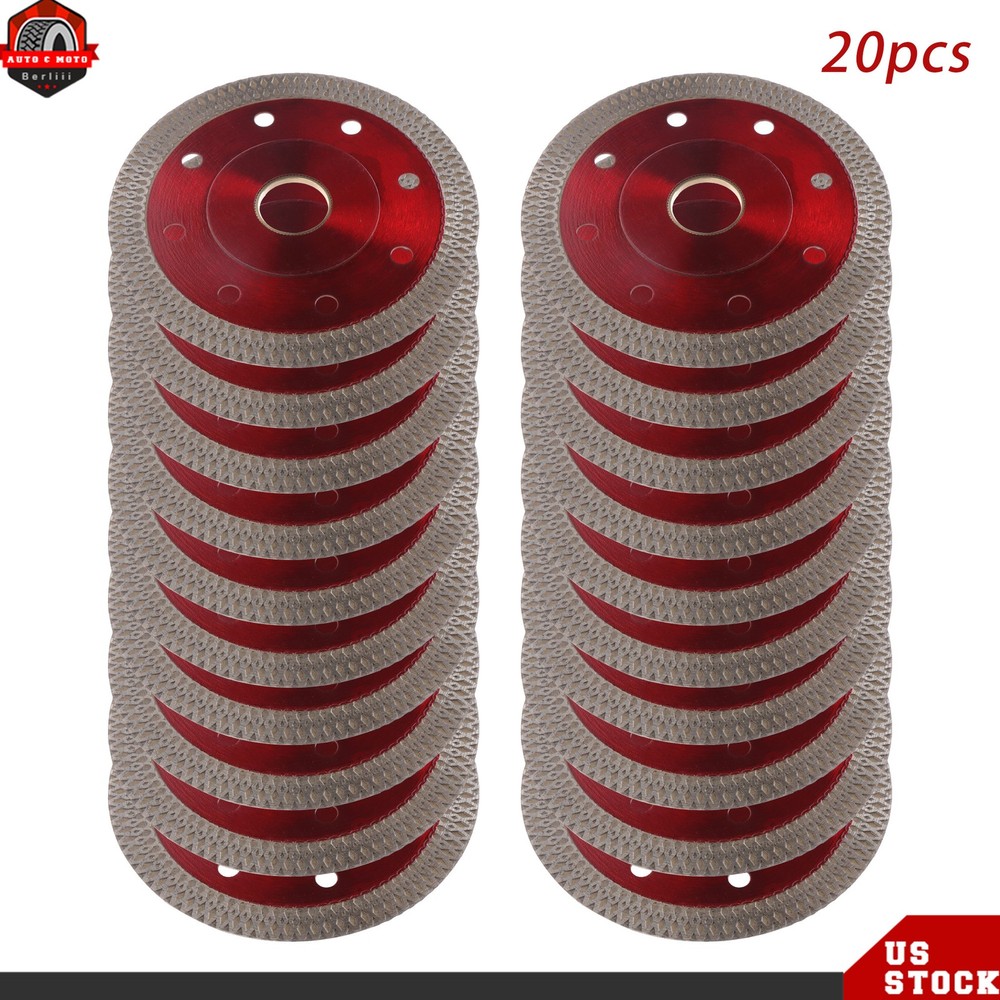 High Quality Diamond Cutting Wheel Blade 20 Pack 4" with A Super-Thin Design