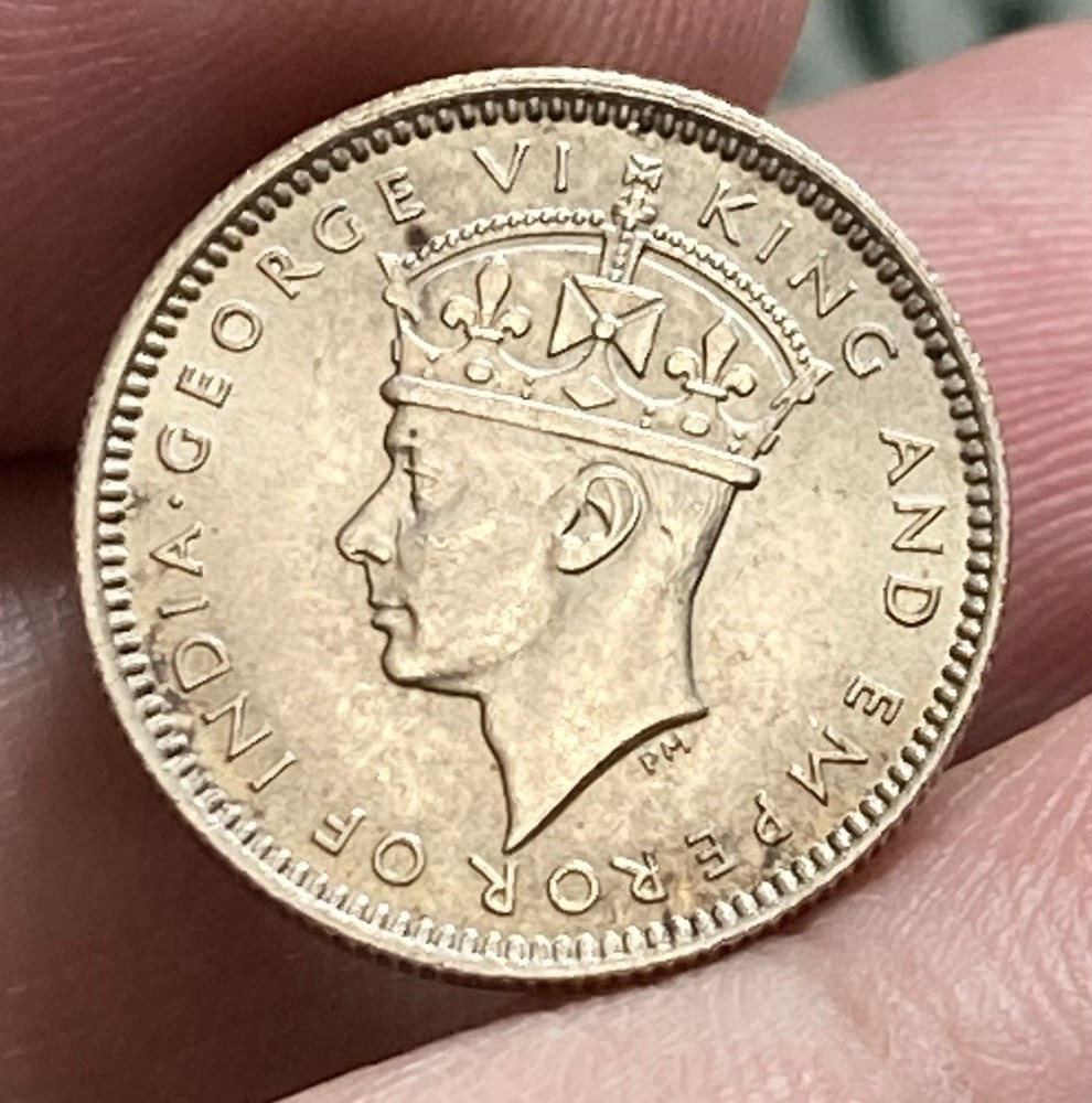 BRITISH MALAYA KM4 10 Cent 1941 Silver Nice Grade
