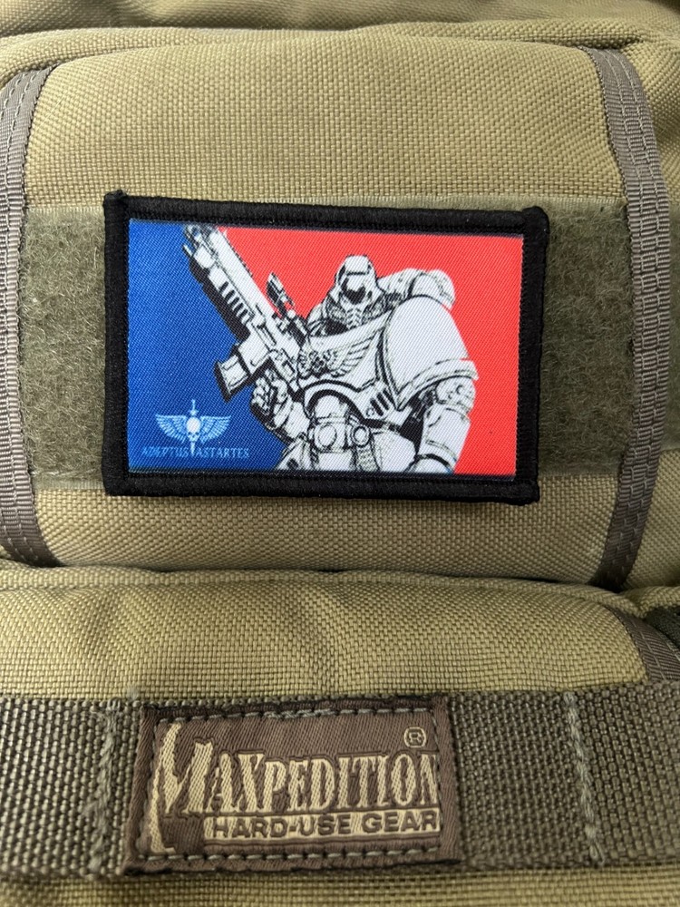 Major League Space Marine Morale Patch Tactical Army Military Hook
