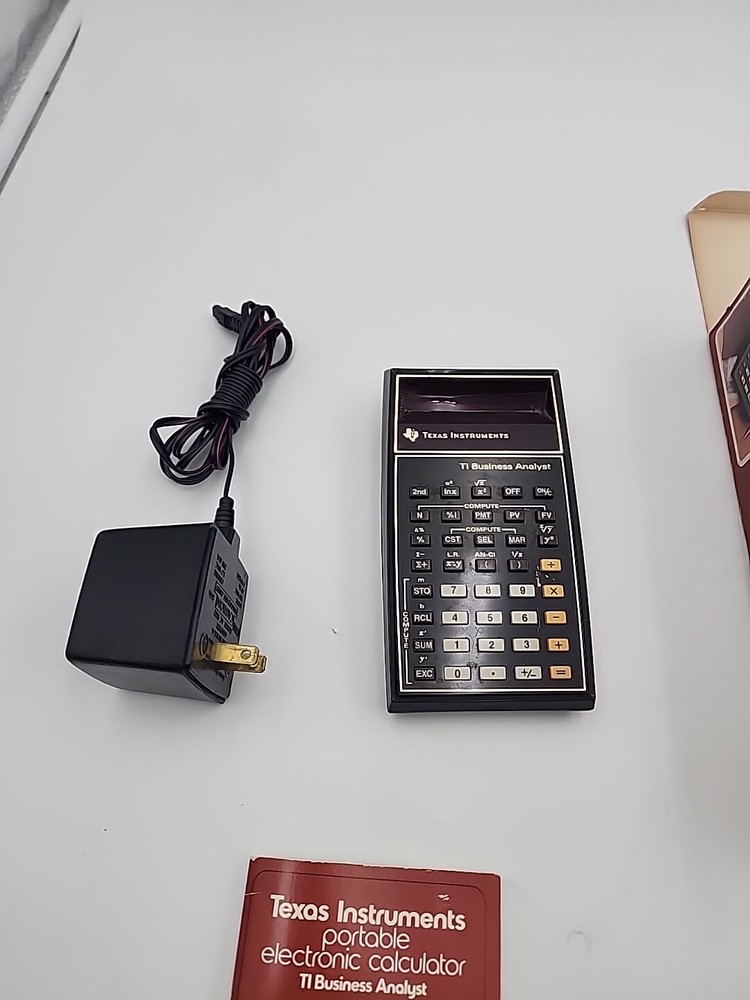 Texas Instruments TI Business Analyst Calculator with Charger.