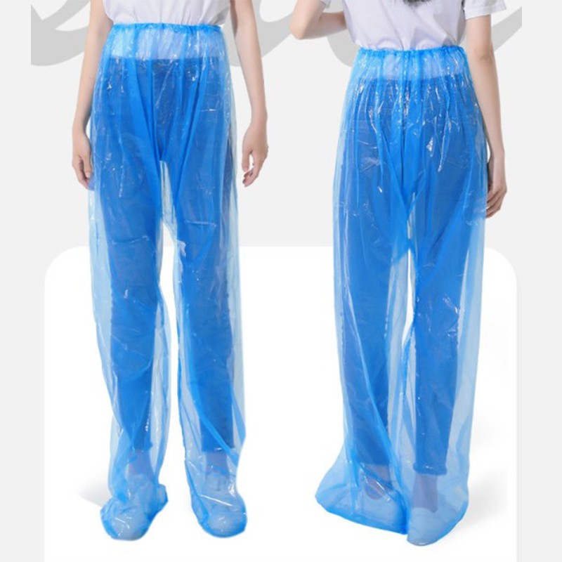 Disposable Rain Pants Thickened Pack Foot Drift Waterproof Split Set Raincoat