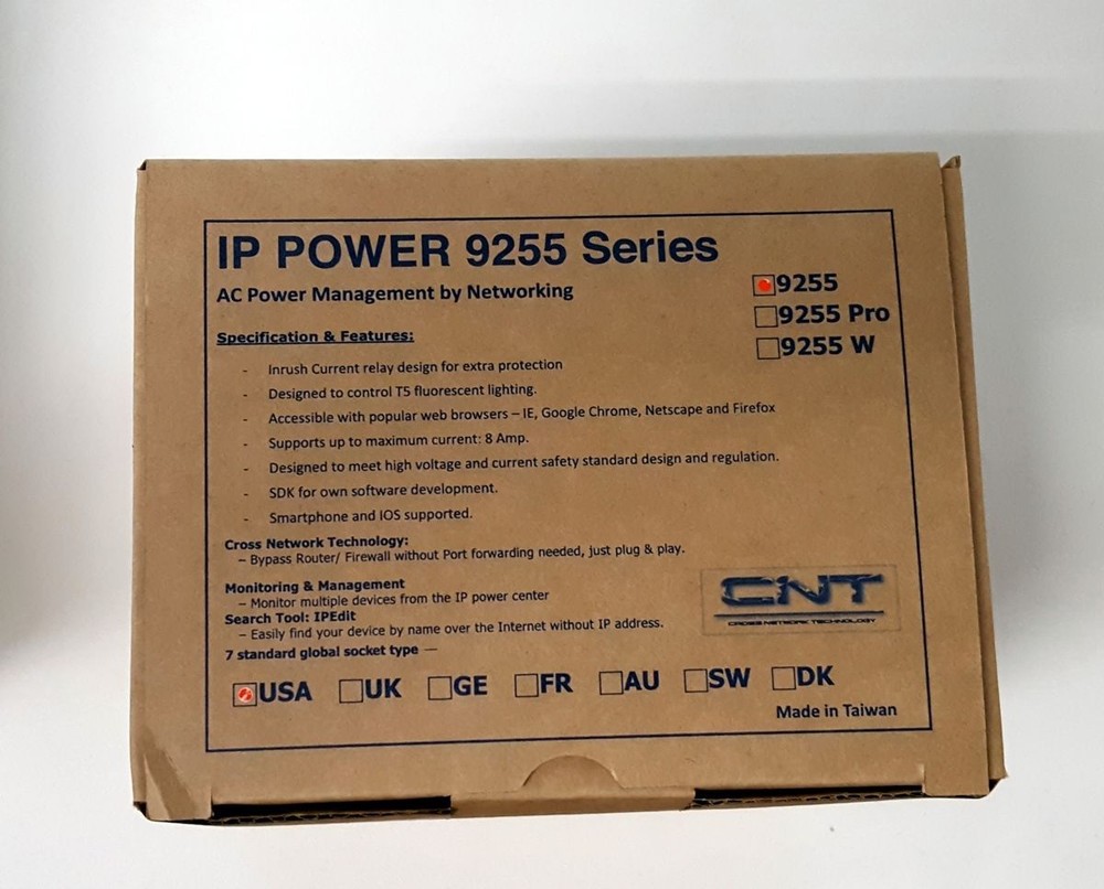 Aviosys IP9255 Web Power Controller Switch Remote Reboot w AutoPing US Plug