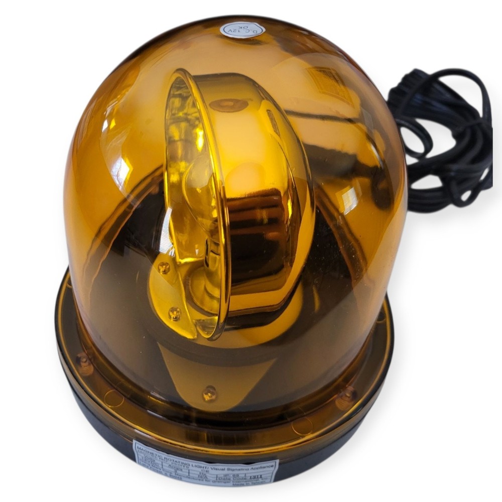 GRAINGER APPROVED 2ERT5 Beacon Light,Amber,Rotating 2ERT5