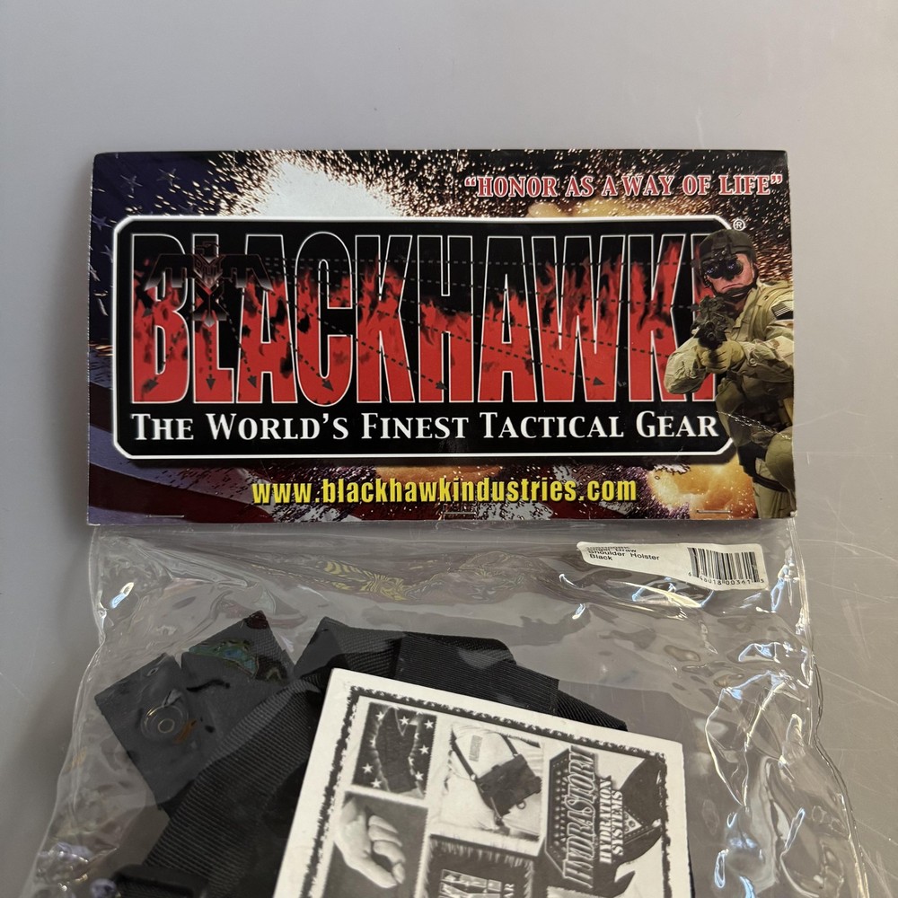 BLACKHAWK Angle Draw Shoulder Holster Black Tactical Gear Adjustable Harness