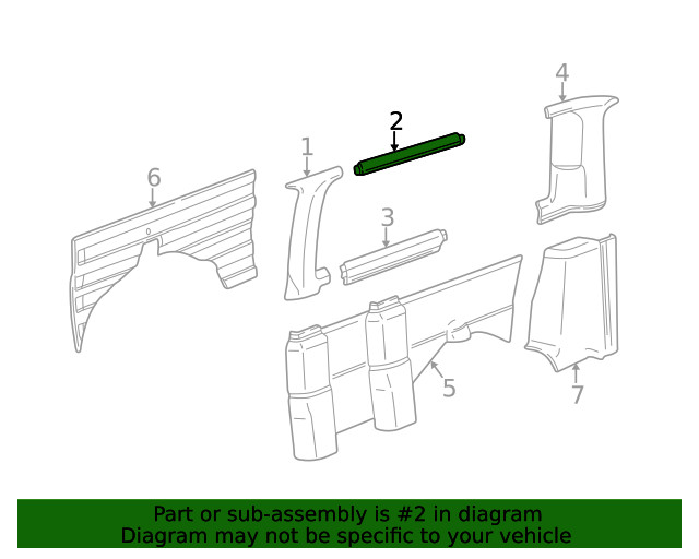 Genuine GM Upper Trim Panel 15033278