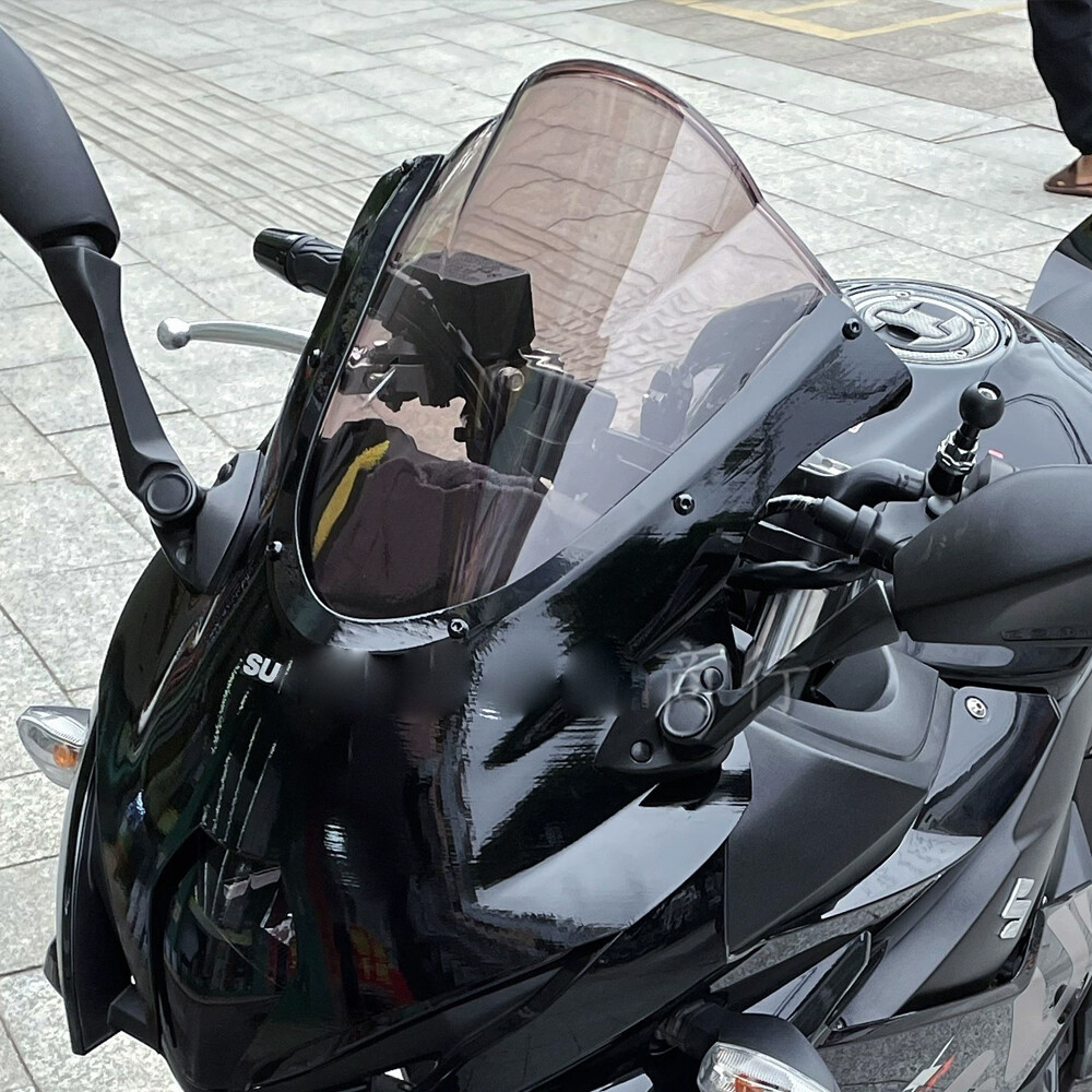 Double Bubble Motorcycle Windshields Windscreen Smoked For 2017 - 2024 GSXR1000