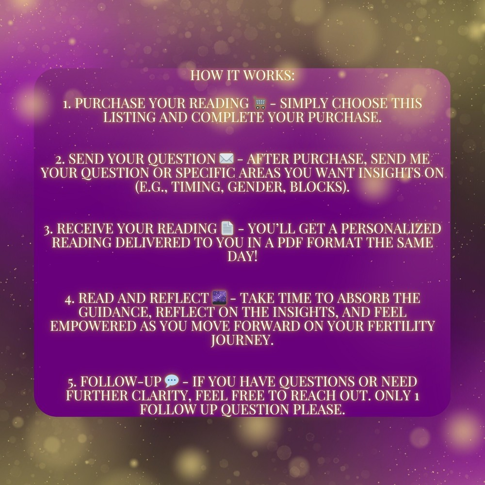 Fertility Psychic Reading, Predictions, Same Day