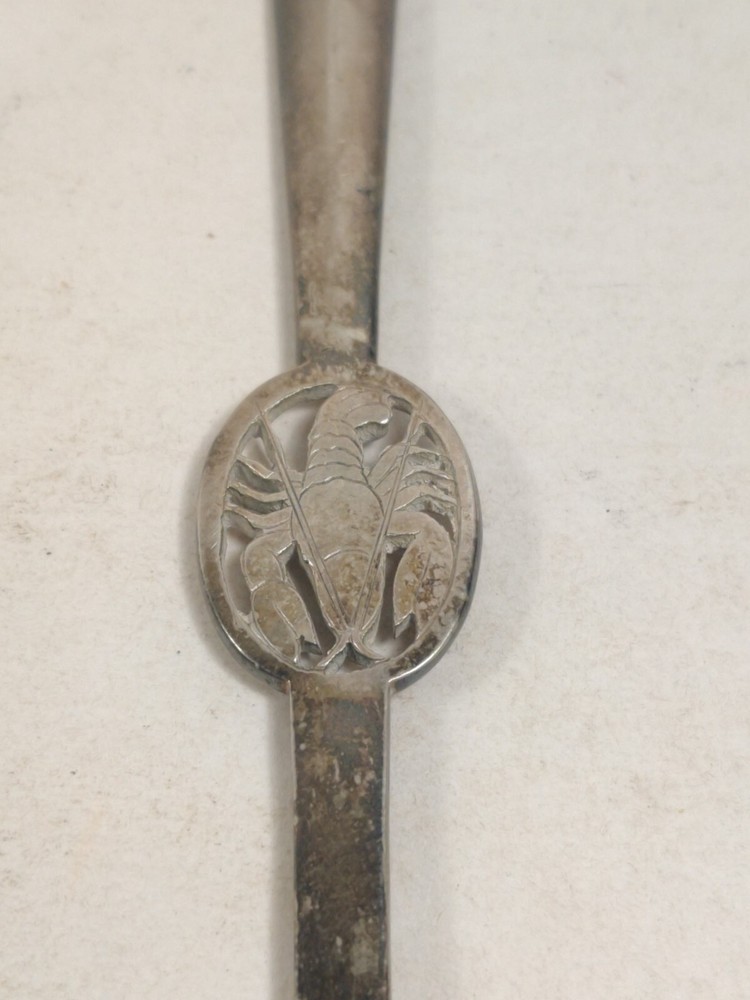 Antique Sterling Silver Lobster Pick .800 Hallmarks