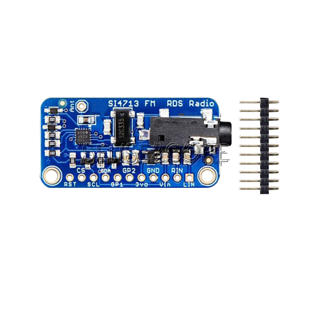 All-in-one Stereo Audio FM Transmitter Module Breakout Board - Si4713 Frequency-