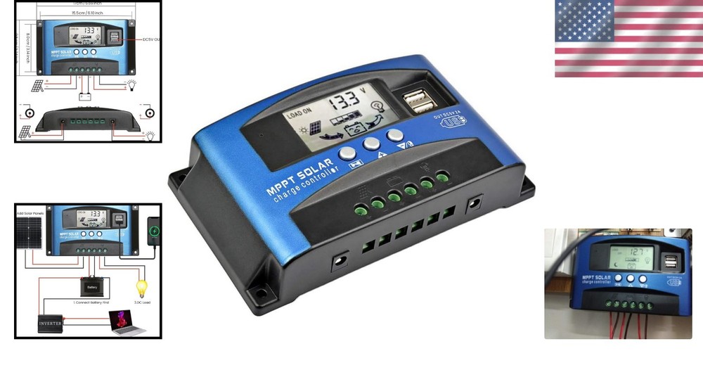 Lightweight 100A MPPT Solar Charge Controller for Efficient Charging Needs