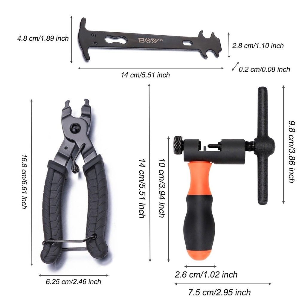 SONZUIA Universal Bike Chain Tool Kit with One Size,